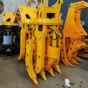 挖機(jī)旋轉(zhuǎn)抓鋼機(jī)