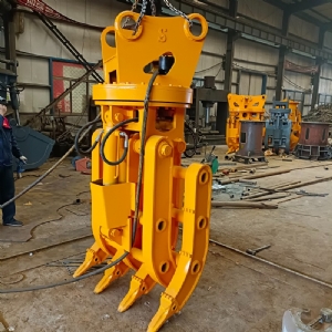 挖機(jī)旋轉(zhuǎn)抓鋼機(jī)