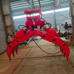 挖機(jī)旋轉(zhuǎn)抓鋼機(jī)